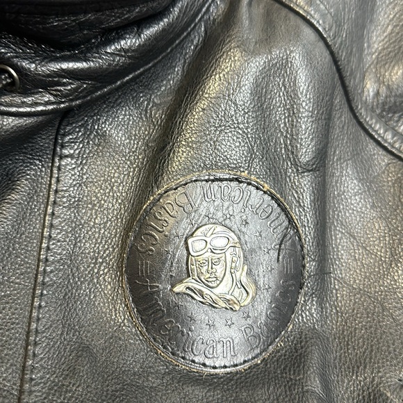 CHARGE VINTAGE AVIATOR BLACK LEATHER JACKET SIZE M - Picture 10 of 13